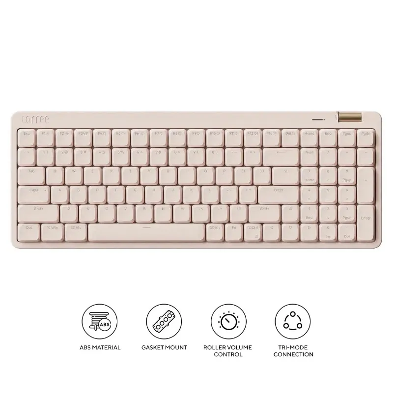 Photo 1 of Lofree Flow e 100 Keys Low Profile Mechanical Keyboard Pink - Free Shipping!