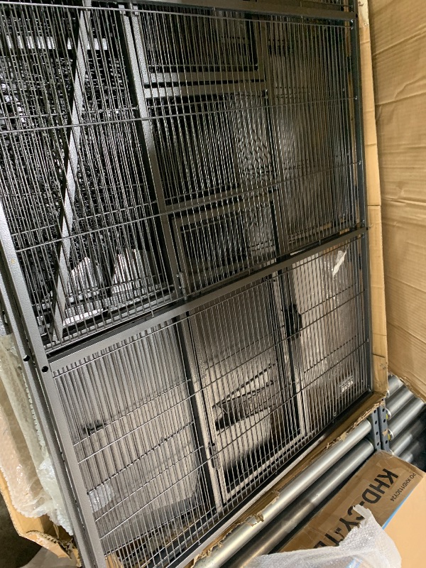 Photo 1 of VEVOR 69" Rolling Metal Ferret Cage, Large 4-Tier Critter Nation Cage, Small Animal Cage with Ramps & Tray, Easy to Set up for Pet Mice, Hamster, Guinea Pig, Chinchilla, Squirrel, Hedgehogs, Bunny
