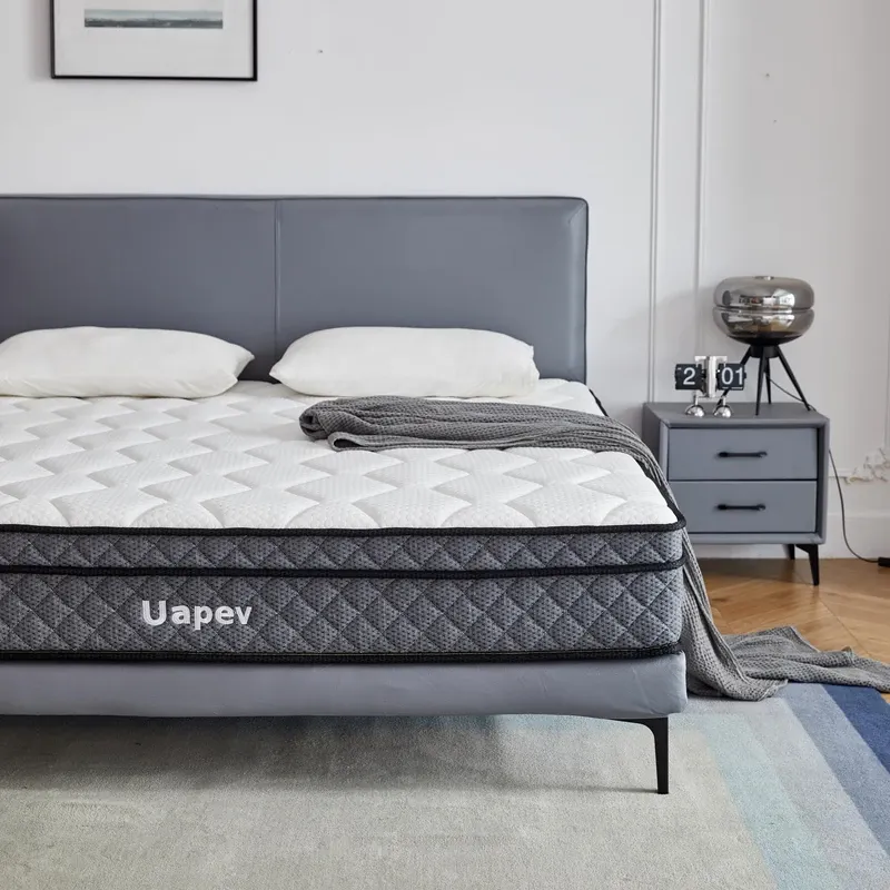 Photo 1 of UAPEV 12 inch Queen Mattress in a Box, Hybrid Memory Foam & Pocket Spring, Motion Isolation, Medium