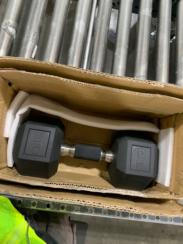 Photo 1 of CAP Barbell Coated Dumbbell Weights with Padded Grip, Single, 30 LBS