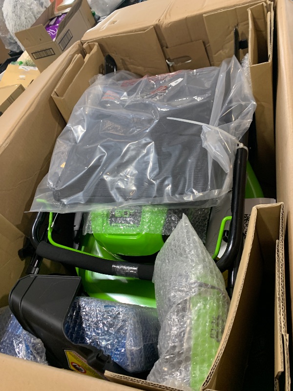 Photo 1 of Greenworks 80V 21" Brushless Cordless (Push) Lawn Mower (75+ Compatible Tools), (2) 2.0Ah Batteries and 30 Minute Rapid Charger Included