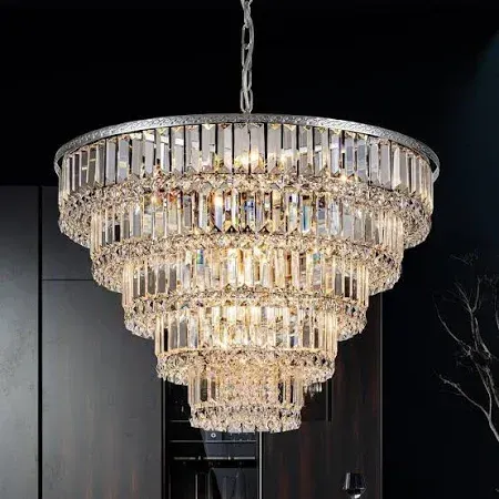 Photo 1 of Modern crystal chandelier