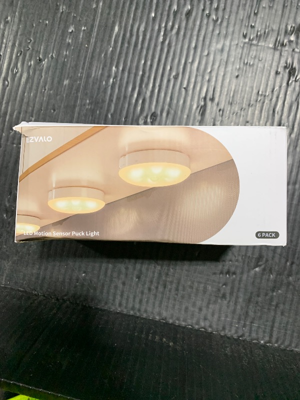 Photo 1 of EZVALO Under Cabinet Lighting with Charging Station,1000mAh Rechargeable Puck Lights with Remote, 3 Color Temps & 12 RGB Closet Lights, Dimmable Motion Sensor Lights for Shelf, Kitchen (6 Packs)