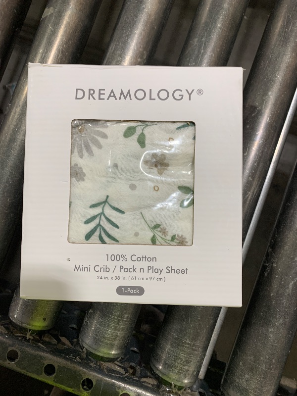 Photo 1 of Dreamology Muslin Mini Crib Sheets Girls,Boys,Super Soft,Breathable 1-Pack,100% Cotton Muslin Crib Sheets Fitted,Crib Sheet,Pack n Play Sheets, 24x38 Mini Crib Sheets | Flowers