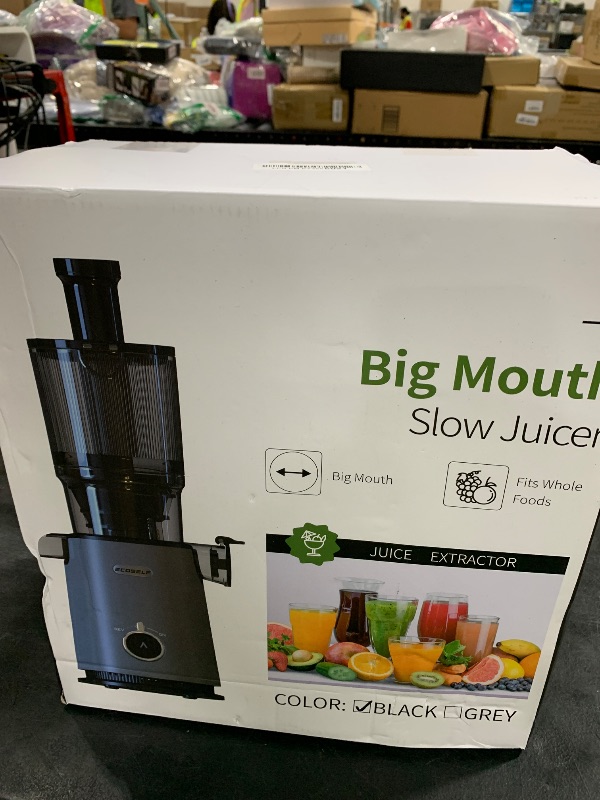 Photo 1 of ECOSELF Juicer Machines with Large Feed Chute, Professional Hands Free Cold Press Juicer For Whole Fruits & Vegetables, Self Feeding for Juice Extractor Machine, Easy to Clean