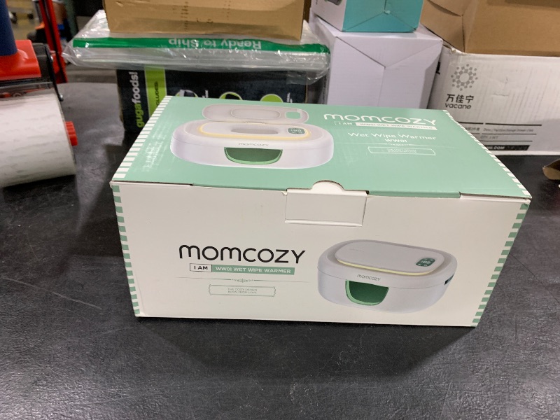 Photo 1 of Momcozy Baby Wipe Warmer, Innovative Spring Design, Large Capacity Wipes Dispenser, Fast and Even Heating, 4 Modes of Temperature Heating Control, Diaper Wipe Warmer with Night Light