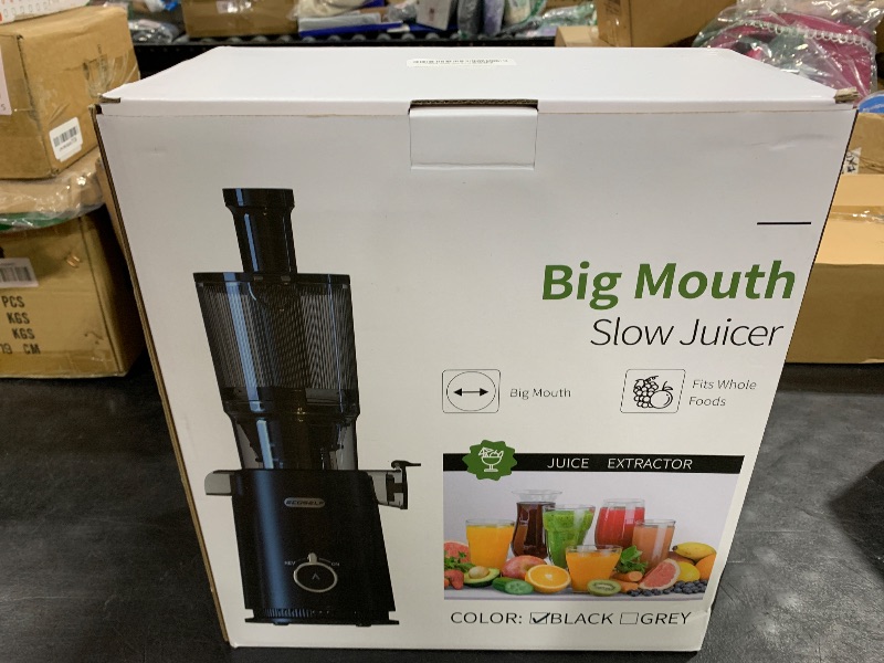 Photo 1 of ECOSELF Juicer Machines with Large Feed Chute, Professional Hands Free Cold Press Juicer For Whole Fruits & Vegetables, Self Feeding for Juice Extractor Machine, Easy to Clean