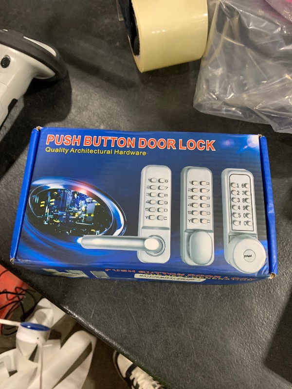 Photo 1 of Keyless Sliding Door Lock,1 to 11 Digits Mechanical Combination Lock, Sliding Door Keypad Lock,Keypad Deadbolt Door Lock Sliding Door Keyless Access for Kitchen Office Balcony