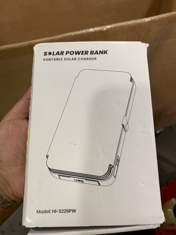 Photo 1 of FEELLE Solar Charger Power Bank, 27000mAh Wireless Portable Charger with 4 Solar Panels, 22.5W Fast Charging Battery Pack USB-C in/Output PD+QC3.0 Portable Power Bank for All Cell Phones