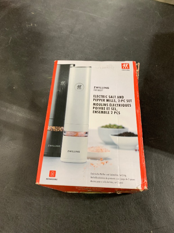 Photo 1 of ZWILLING Enfinigy 2-pc Electric Salt/Pepper Mill Set