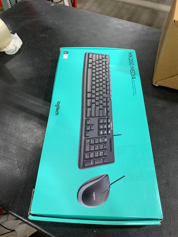 Photo 1 of Logitech Media Combo MK200 Full-Size Keyboard and High-Definition Optical Mouse