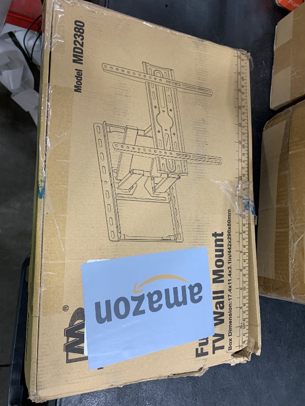 Photo 1 of Mounting Dream TV Wall Mount for 32-65 Inch Television,Mount with Swivel and Tilt, Full Motion Bracket with Articulating Dual Arms, Fits 16inch Studs, Max VESA 400X400 mm, 99lbs, MD2380
