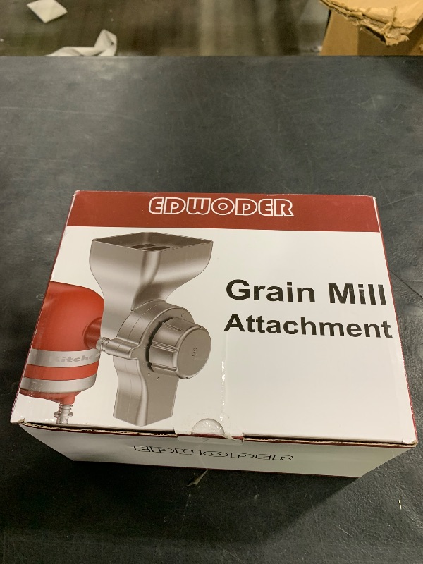 Photo 1 of All Metal Grain Mill Attachment for KitchenAid Stand Mixer,12 Fineness Setting From Coarse to Fine for Non-Oily Dry Grain Wheat,Oats,Rice,Corn,Barley,Buckwheat,Millet and Other Cereals