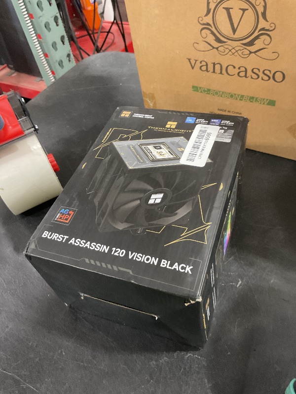 Photo 1 of Thermalright Burst Assassin 120 Vision Black CPU Cooler with 2.4-inch 320x240 Resolution IPS Display LCD Screen,Double CPU Fans,Computer CPU Air Cooling for LGA1700/1851,AM4/AM5,6 Heat Pipes Cooling