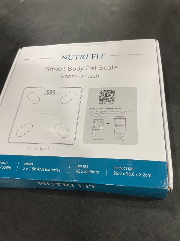 Photo 1 of NUTRI FIT Smart Scale for Body Weight Body Composition Monitor, Bathroom Digital Weighing Scale with BMI, Body Fat, Muscle Mass, Accurate Bluetooth Home User Health Equipment Sync Apps