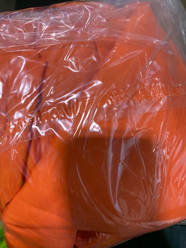 Photo 1 of Orange Backdrop for Photoshoot, Professional Photo Backdrop Background Curtain for Product Photography, Portraits, Wedding, Party, Live Streaming Video Recording 8X10 FT (Background Only)