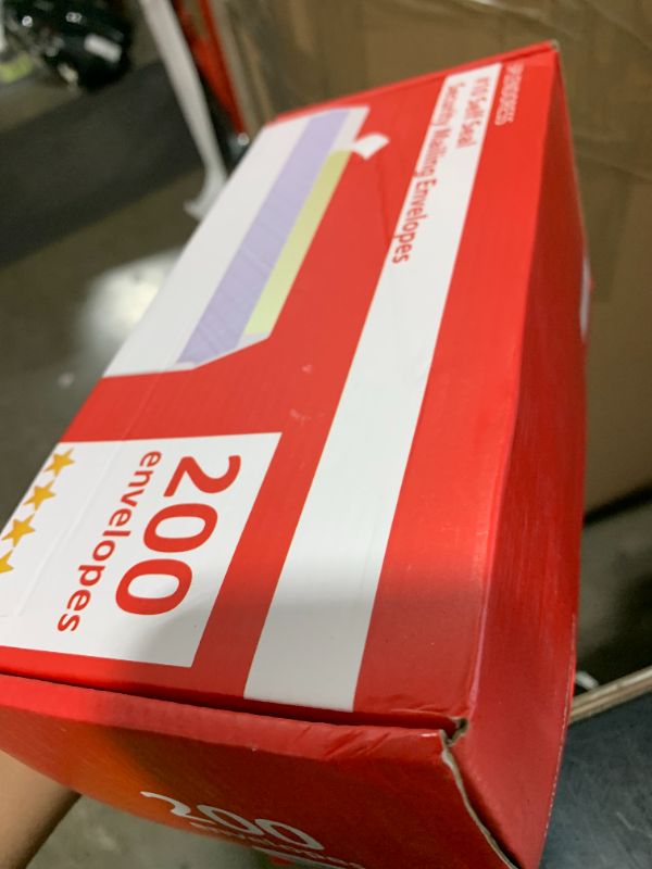 Photo 1 of #10 Envelopes Letter Size Self Seal | 200 Business Mailing Security Peel and Sealing Envelope | 100% Tinted | no 10 White Windowless Legal Regular Plain Envelops Pack | 4-1/8 x 9-1/2 Inches | 24 LB