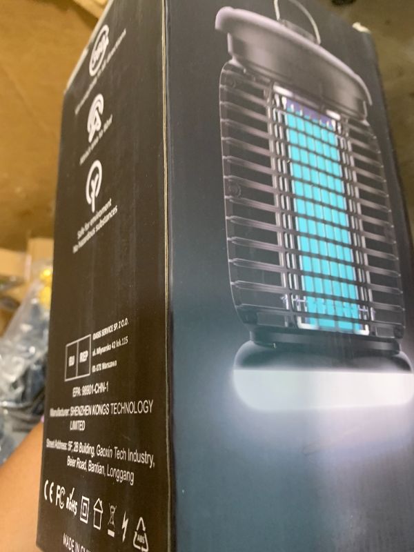 Photo 1 of LUOJIBIE Bug Zapper Outdoor, Mosquito Zapper with LED Light, Fly Zapper Outdoor Indoor, Insect Zapper Electric Fly Traps, Plug in Mosquito Killer for Patio Yard