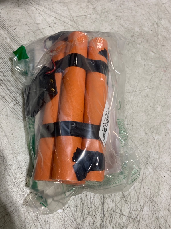 Photo 1 of Skywin- Fake Dynamite Prop - 6 Stick Bundle, DIY Assembly Required, Adult Fake Toys, Orange TNT Sticks - Ideal for Movie Props, Playful Pranks, and Cosplay with Annoying Clock-Sound Effects