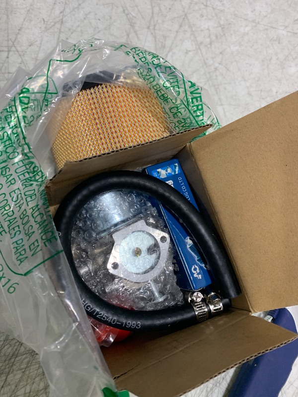 Photo 1 of 640152 Carburetor for Tecumseh 640152A 640023 640051 640140 640260B HM80 HM90 HM100 8-10 HP Engine Snow Blower Mower 5000w Generator with 33268 Air Filter Spark Plug kit