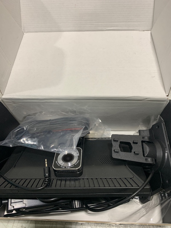 Photo 1 of Wireless CarPlay Screen - 9'' Portable Car Stereo with 4K Dash Cam, 1080P Backup Camera, Satellite Radio, Apple CarPlay & Android Auto, GPS Navigation/AirPlay/Voice Control