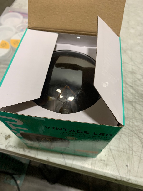 Photo 1 of AMDTU Large Vintage E26 Edison LED Globe Bulb 20 Watt Equivalent Dimmable 2200K Soft Warm Smoky Grey Oversized Medium Base Big Light Bulb Adds Vintage Charm and Warmth to Home or Commercial Decor