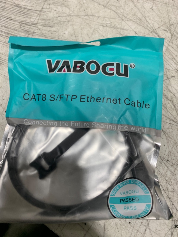 Photo 1 of Cat 8 Ethernet Cable, 1.5Ft 3Ft 6Ft 10Ft 15Ft 20Ft 30Ft 40Ft 50Ft 60Ft 100Ft Heavy Duty High Speed Internet Network Cable, Professional LAN Cable Shielded in Wall, Indoor&Outdoor
