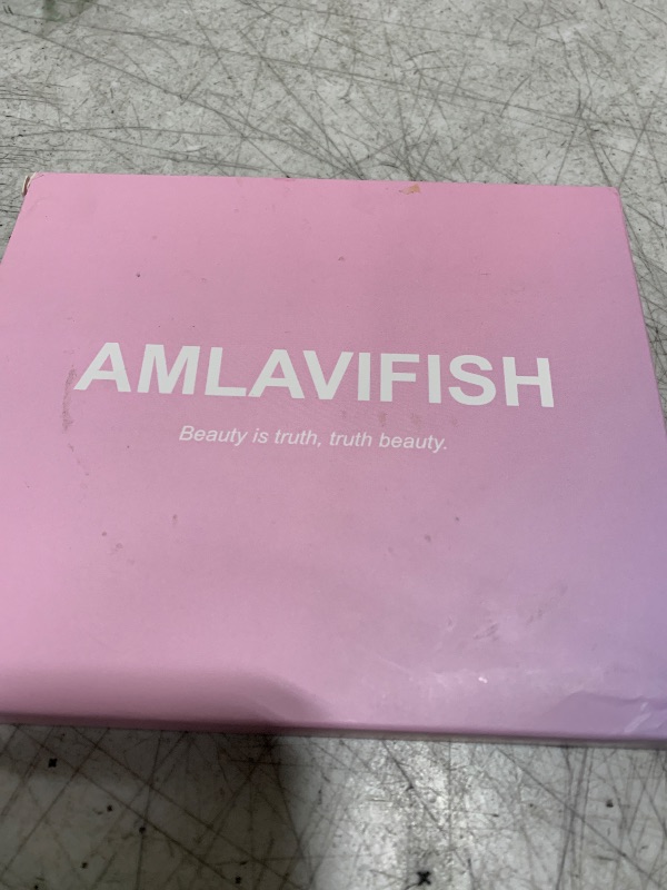 Photo 1 of AMLAVIFISH Light Pink Nail Rhinestones, 5380Pcs Flatback Glass Charms Gems Stones, 24 Grids 19 Types of Shaped Nail Art Rhinestones Kit with Picking Pen and Tweezers, 6 Sizes for Decoration Face