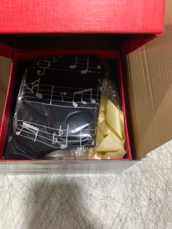 Photo 1 of Tioncy 4 Pcs Music Lover Teacher Gifts, Music Coffee Mug Cup with Lid, Note Socks, Keychain, Red Gift Box for Graduation Birthday Christmas Students Men Women Band Teacher Musician(Music Score)