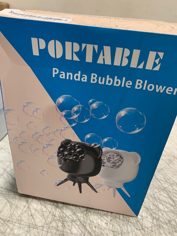 Photo 1 of Rechargeable Bubble Machine for Kids & Parties, 38000+ Bubbles/Min, 90°/180° Auto-Rotating Bubble Makers 500ML Portable Bubble Blower with 2 Speed Modes for Weddings, Birthdays, Outdoor/Indoor, White