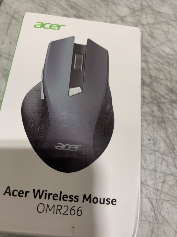 Photo 1 of acer Wireless Mouse for Laptop, 2.4GHz Computer Mouse 3 Adjustable DPI Office Cordless USB Mice with USBA Receiver, 6 Buttons, 1600 DPI, Medium to Large Sized Hands Compatible with PC, Laptop, Desktop