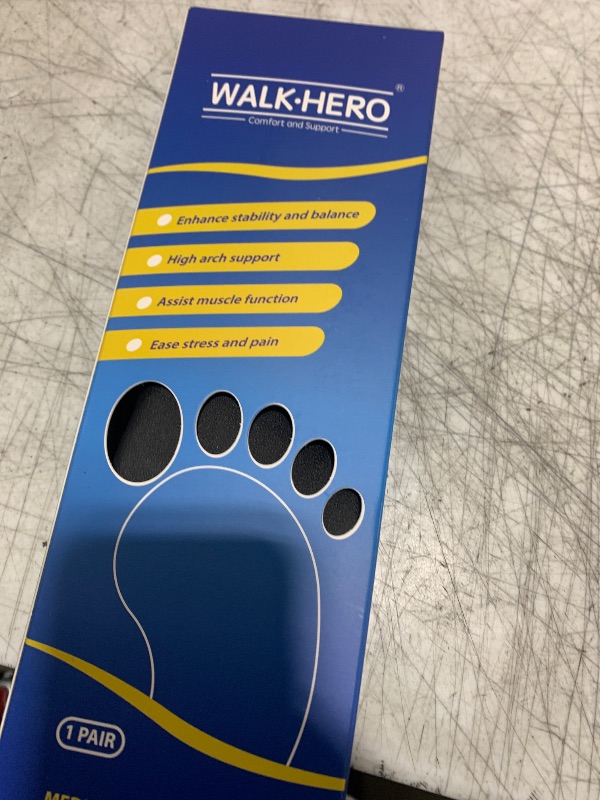 Photo 1 of Plantar Fasciitis Insoles for Men Women - Orthotics Inserts, Shoe Insoles Arch Support Flat Feet Inserts Work Boot Insoles for Standing All Day (Mens 10-10 1/2 | Womens 12-12 1/2)