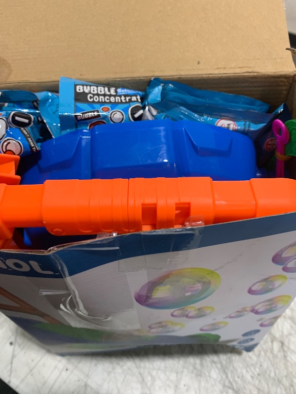 Photo 1 of Bennol Bubble Lawn Mower for Toddlers, Kids Automatic Bubble Blower Maker Machine, Outdoor Gardening Push Toys, Christmas Birthday Gifts for Preschool Baby Boys Girls