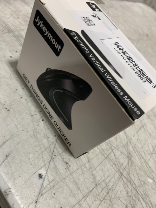 Photo 1 of JYKEYMOUT Bluetooth and 2.4G (2-in-1) Rechargeable Wireless Mouse, Ergonomic Vertical Design, 1000/1200/1600 DPI, 6 Silent Buttons, for Laptop, Computer, PC, MacBook, Chromebook-Black
