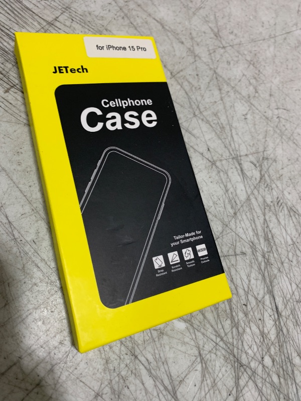 Photo 1 of JETech Magnetic Case for iPhone 15 Pro 6.1-Inch Compatible with MagSafe, Shockproof Phone Bumper Cover, Solid Color Matte TPU Frame, Anti-Scratch Clear Back (Black Titanium)