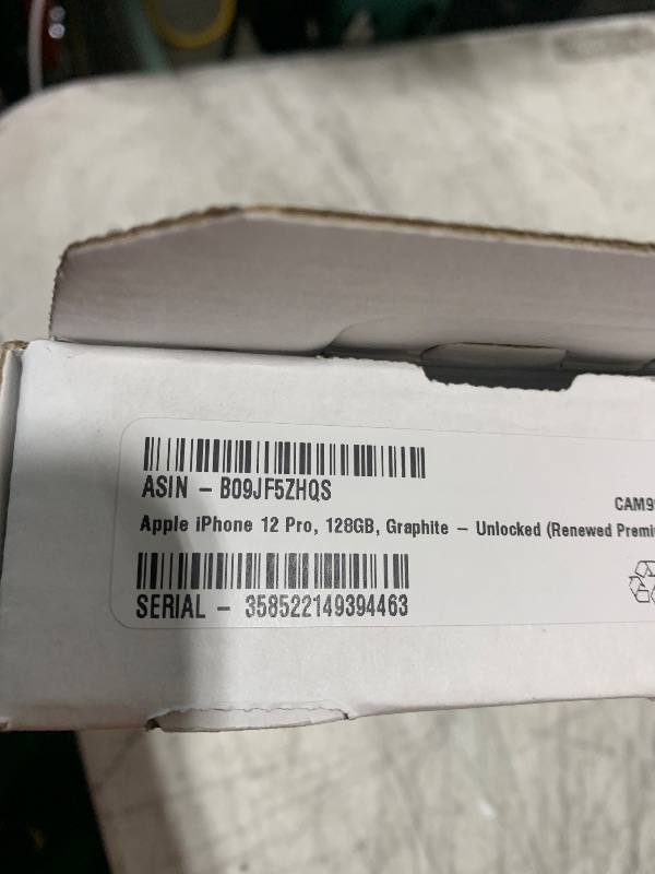 Photo 1 of Apple iPhone 12 Pro, 128GB, Graphite - Unlocked (Renewed Premium)
