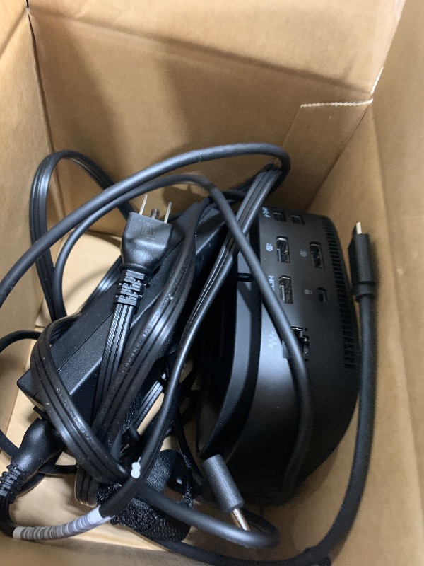 Photo 1 of HP USB-C Dock G5-11-in-1 Adapter for Both USB-C and Thunderbolt-Enabled Laptops, PCs, & Notebooks - Single Cable for Charging, Networking, or Data Transfers - Great for Secure & Remote Management