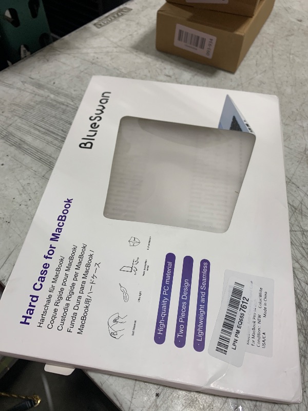 Photo 1 of BlueSwan Anti-Cracking Hard Shell Case Compatible with MacBook Pro 14-inch 2025 2024-2021 Release M4 M3 M2 M1 Pro/Max Chip, Anti-Fingerprint Soft TPU Bumper, Frosted Clear