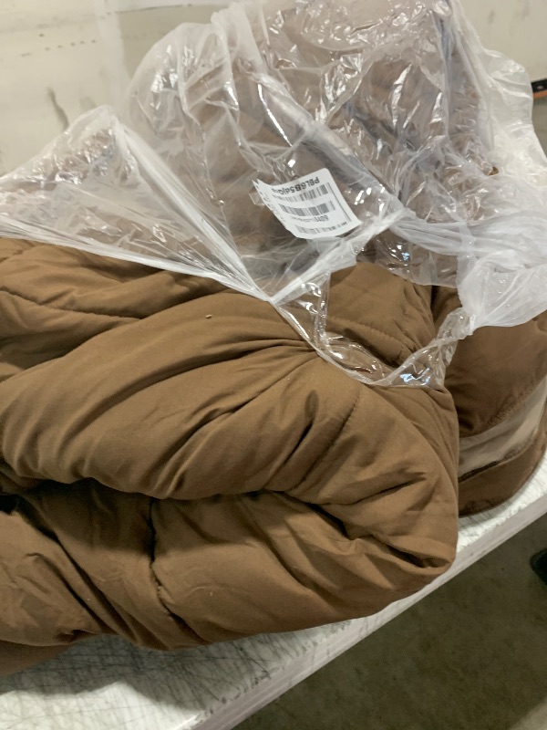 Photo 1 of Bare Home Queen Comforter - Reversible Colors - Goose Down Alternative - Ultra-Soft - Premium 1800 Series - All Season Warmth - Bedding Comforter (Queen, Cocoa/Taupe)