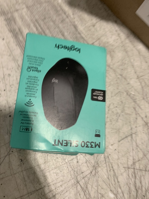 Photo 1 of Logitech M330 SILENT Wireless Mouse, 2.4GHz with USB Receiver, Optical Tracking, Quiet & Lightweight, Long Battery Life, for PC, Mac, Laptop, Chromebook - Black