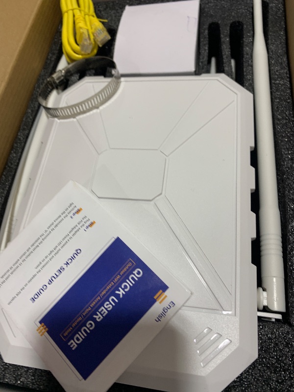 Photo 1 of AC1200 Outdoor WiFi Extender, 5GHz and 2.4GHz Long Range Outdoor WiFi Access Point with 6 Antennas, Outdoor WiFi Extender Signal Booster, IP67 Weatherproof, Passive PoE, for Starlink, Camping, Yard