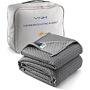 Photo 1 of YnM Thermoregulating Blanket for Couples, Suit for Hot Sleeper and Cold Sleeper in One Bed(Queen, 90x90 inches, Dark Gey)
