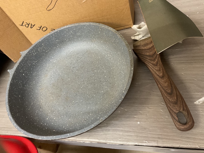 Photo 1 of SENSARTE Nonstick Frying Pan Skillet, Swiss Granite Coating Omelette Pan, Healthy Stone Cookware Chef's Pan, PFOA Free (8/9.5/10/11/12.5 Inch) (10 Inch)