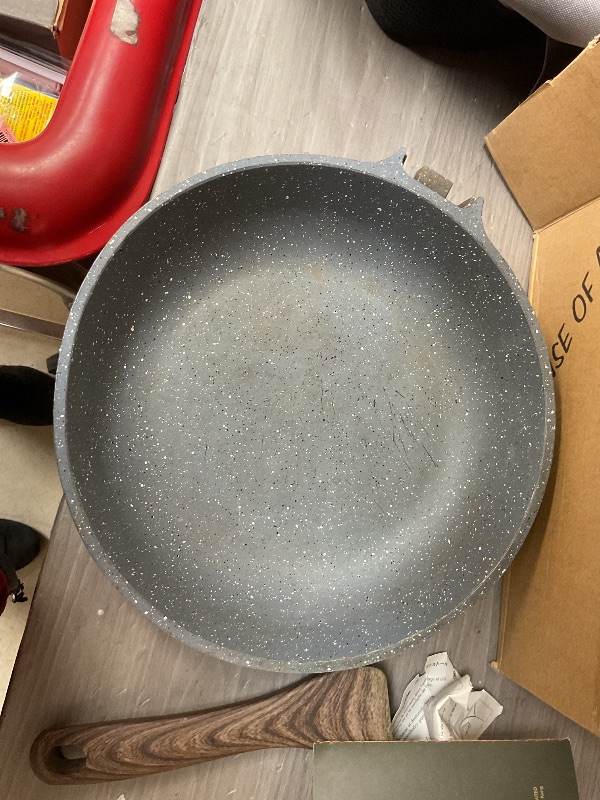 Photo 1 of SENSARTE Nonstick Frying Pan Skillet, Swiss Granite Coating Omelette Pan, Healthy Stone Cookware Chef's Pan, PFOA Free (8/9.5/10/11/12.5 Inch) (10 Inch)