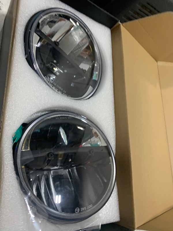 Photo 1 of UNI-SHINE 2PCS 7-Inch LED Headlights - DOT Approved, Hi/Lo Beam, Compatible with Jeep Wrangler, Chevy, and Miata - Plug and Play
