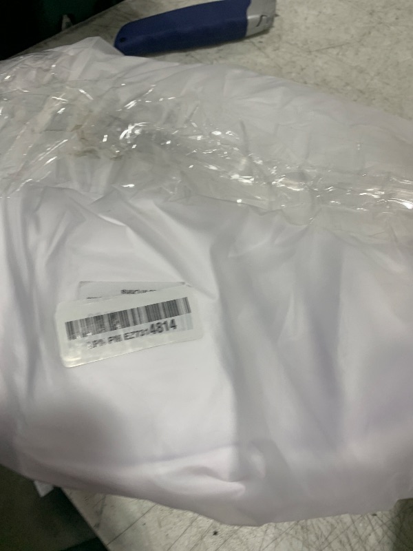 Photo 1 of 12 Pack Satin Polyester Tablecloth Wedding Rectangle Table Cloth Bright Silk Tablecloth Smooth Fabric for Wedding Banquet Party Event Birthday Party Celebration Anniversary Table Decor(57"x108",White)