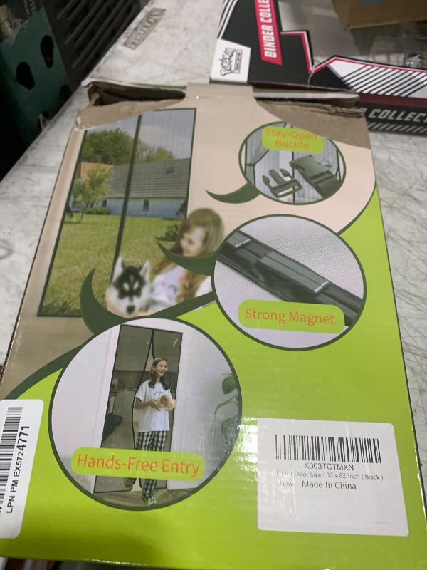 Photo 1 of Magnetic Screen Door - Fit for Door Size:36 x 82 Inch, Screen Itself Size:38"x83", Hands Free Mesh Partition,Heavy Duty Curtain Keeps Bugs Out, Frame Hook & Loop, Pet and Kid Friendly