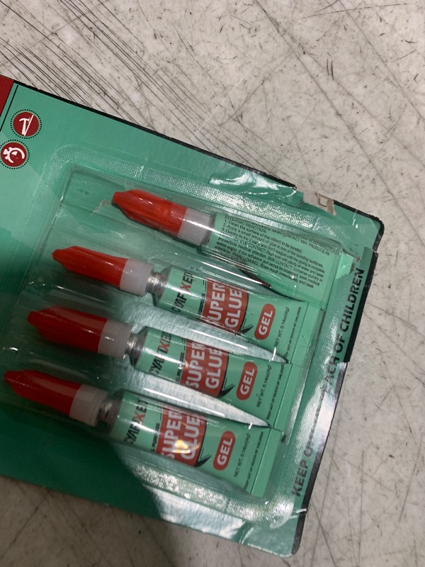 Photo 1 of Super Glue Gel Clear for Wood Plastic Metal, Instant Superglue All Purpose Multipack Cyanoacrylate Adhesive Repair Ceramic Model Leather Rubber Glass Pottery, Strong Bonding Single Use Glue Minis