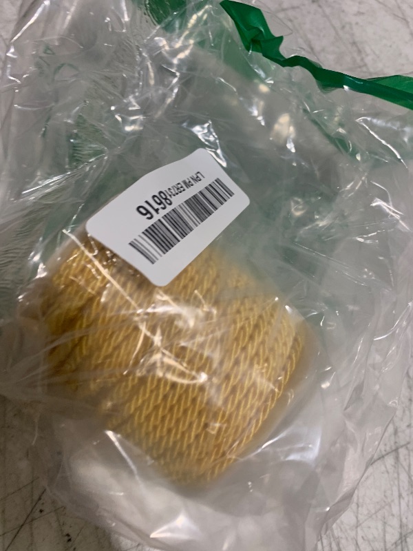 Photo 1 of PH PandaHall 59 Feet Gold Cord 5mm Twisted Rope Trim Silk Cord Thread Decorative Trim for Handfasting Upholstery Home Decor Bag Drawstrings Costume Curtain Tieback Graduation Honor Cord