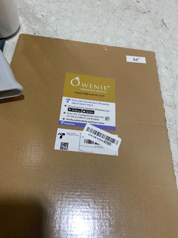 Photo 1 of OWENIE Sheer Curtains 84 inch Length, Ivory Sheer Cutains 2 Panels Set for Bedroom/Living Room, Rod Pocket Voile Fimly Drapes, 2pcs, Each 42" W x 84" L